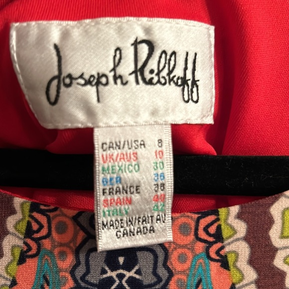 Joseph Ribkoff sexy colorful HTF stretch sz 8 suit dress NWOT! 🔥 - Picture 4 of 12